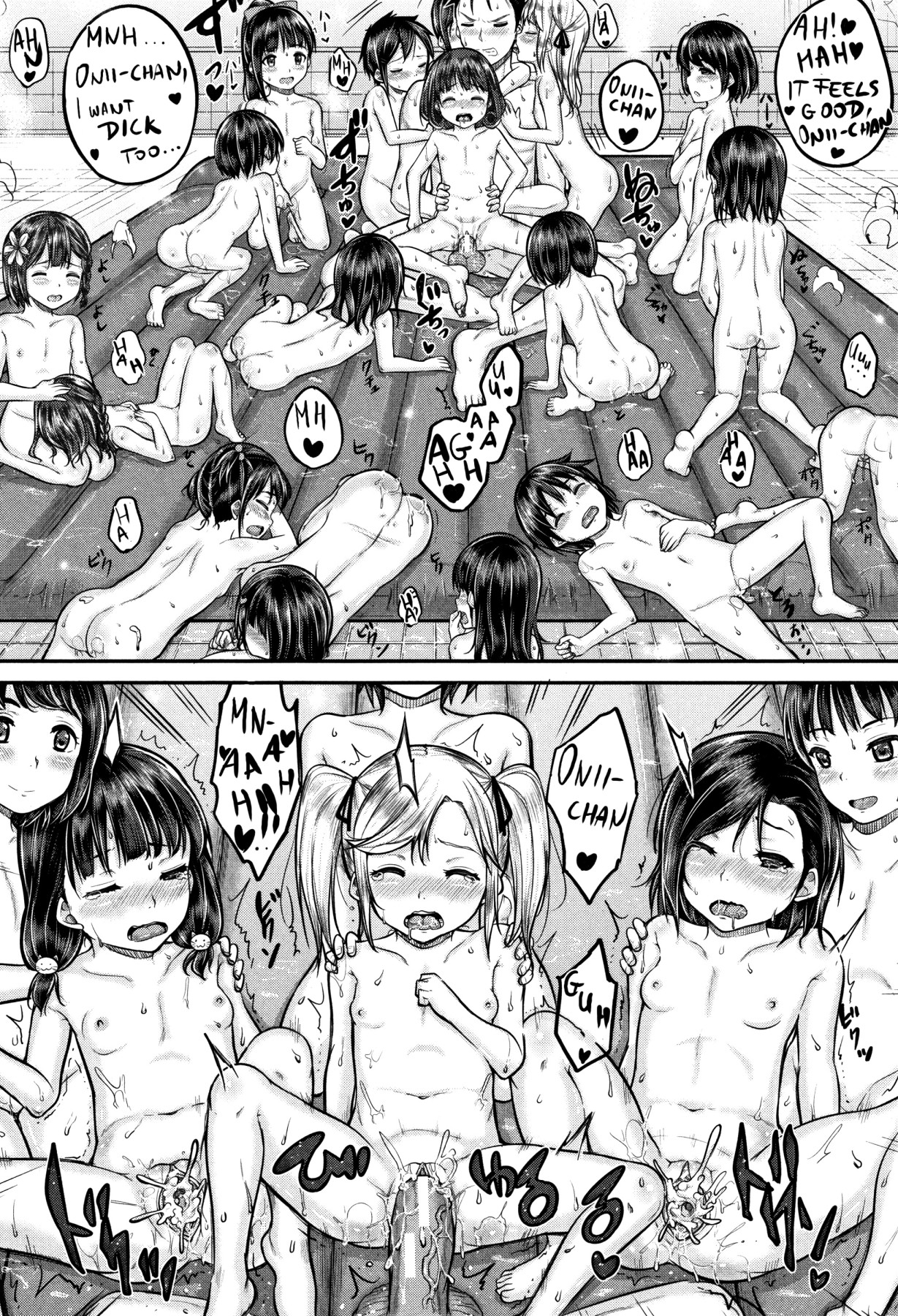 Hentai Manga Comic-Take Home Loli Bath-Read-36